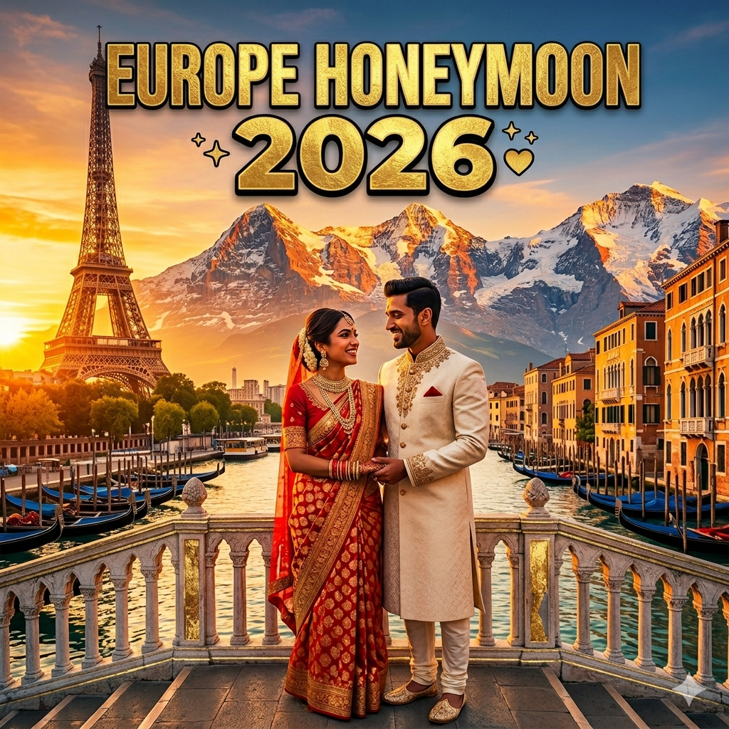 Best Europe Honeymoon Packages from Pitampura Delhi in 2026