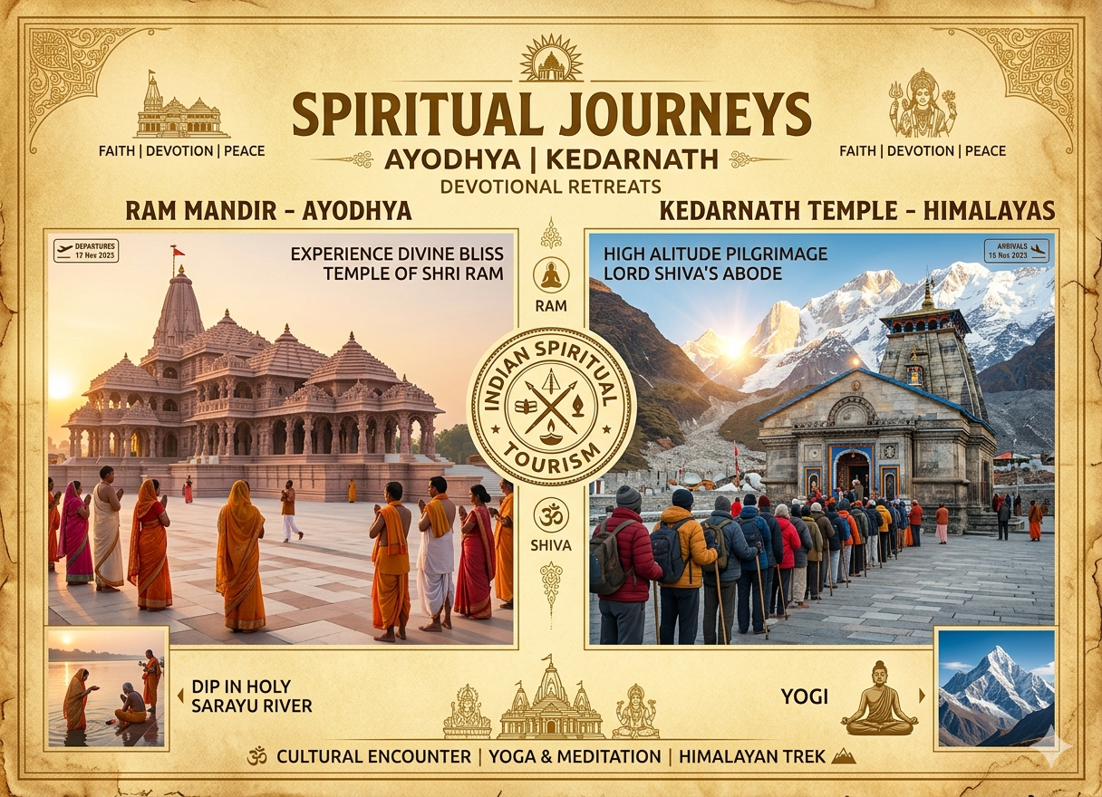 Ayodhya or kedarnath tour package from delhi